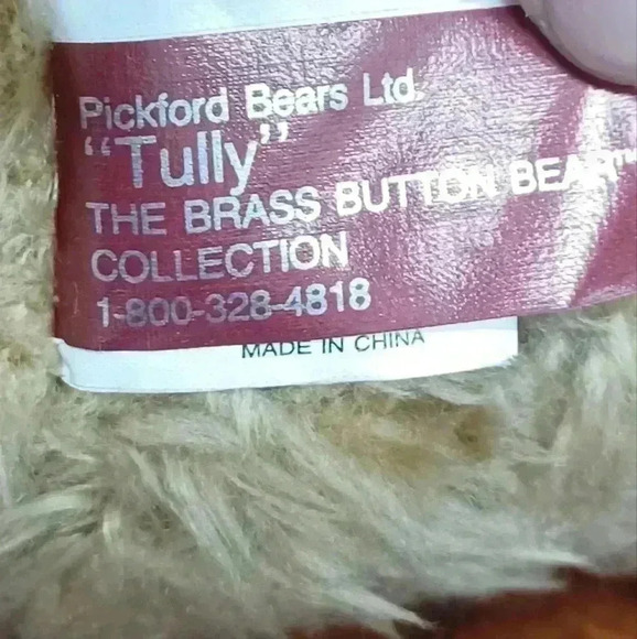 The Brass Button Bears Collection "Tully" Handcrafted and Fully Jointed Bear - Picture 8 of 11